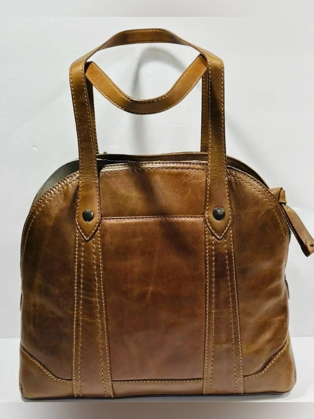 Frye structured leather